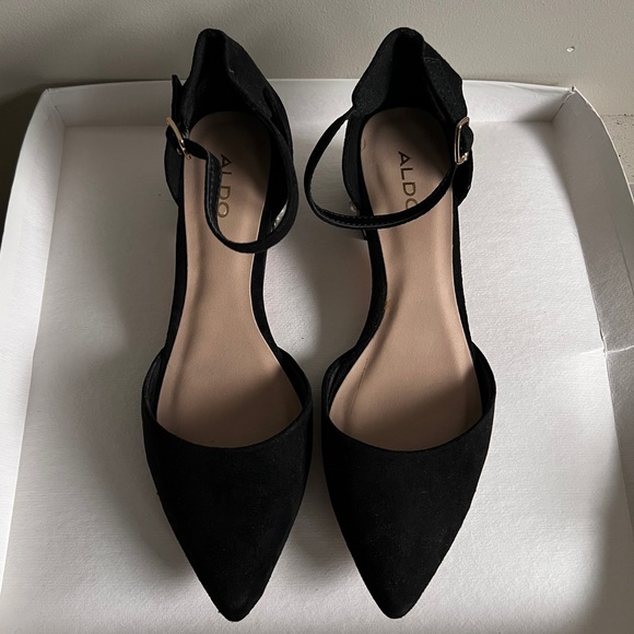 ALDO Wiliwiel Ankle-Strap Low-Heel Pumps, Black - Picture 5 of 7